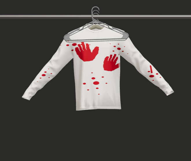 Crimson Memory LS Shirt on a hanger
